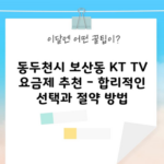 KT TV 요금제,  ‘이것’ 모르면 60만 원 손해봅니다.