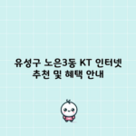 유성구 노은3동 KT 인터넷 추천 및 혜택 안내