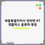 세종특별자치시 전의면 KT 셋톱박스 종류와 특징