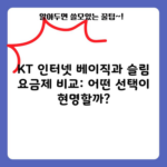 KT 인터넷 베이직과 슬림 요금제 비교: 어떤 선택이 현명할까?