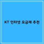 KT 인터넷 요금제 추천