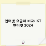 인터넷 요금제 비교: KT 인터넷 2024