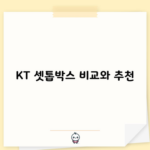 KT 셋톱박스 비교와 추천