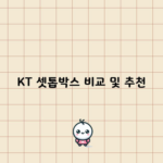 KT 셋톱박스 비교 및 추천