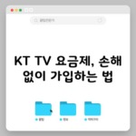 KT TV 요금제, 손해 없이 가입하는 법