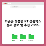 화순군 청풍면 KT 셋톱박스 상세 정보 및 추천 가이드