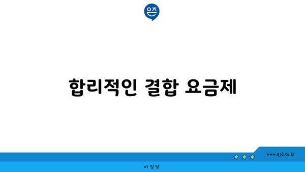 합리적인 결합 요금제