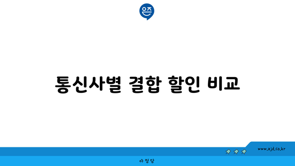 통신사별 결합 할인 비교