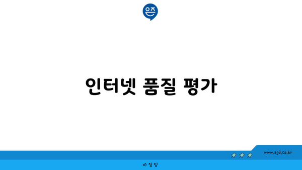 인터넷 품질 평가