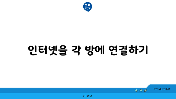 인터넷을 각 방에 연결하기