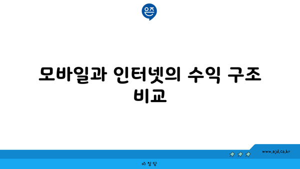 모바일과 인터넷의 수익 구조 비교