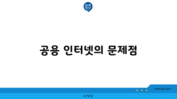 공용 인터넷의 문제점